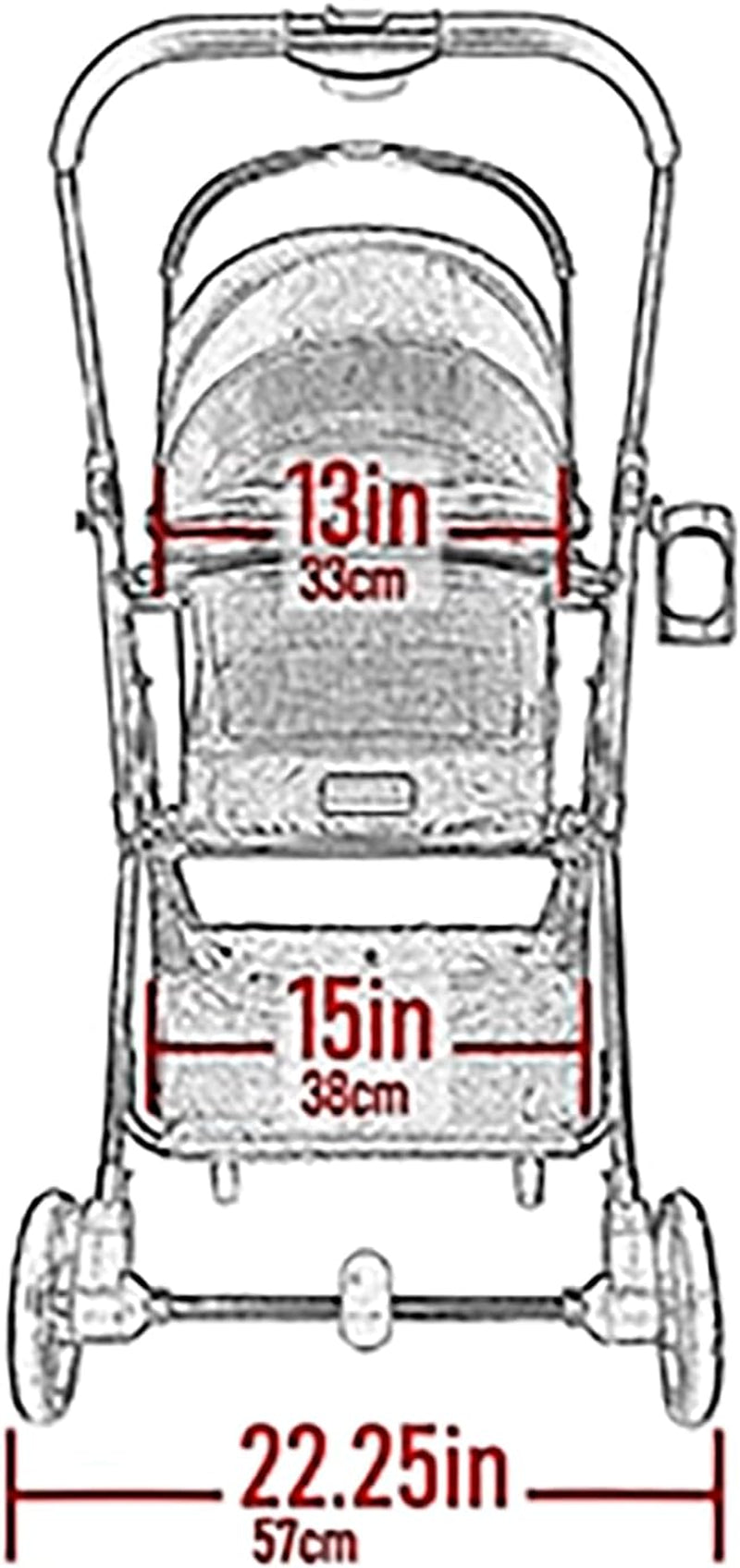 3-In-1 Travel System, View 360 Stroller Converts to Carrier and Booster Seat with Easy Click N Go Technology, for Small Dogs & Cats, Cloud Grey
